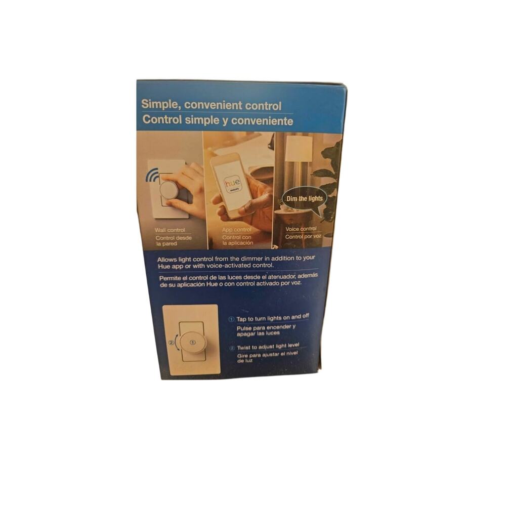 Lutron Aurora Wall Switch (Works with Hue) NWT - Picture 3 of 4